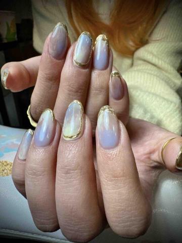 荻野千 - 三色暈染+立體鏡面