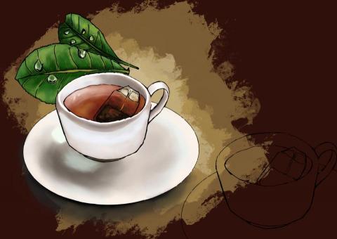 WL Design - 2022年『臺灣茶葉歷史文化』紅茶之插圖。Procreate及Adobe AI繪製。