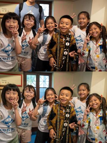 林煜濬 - 利用PS的AI功能較背景人物去除，並將畫面中男童更銳利化。