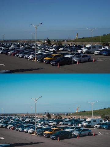 Allen Lin - 原檔(上)與經過調色(下)的差異