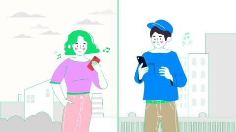 Jenniedraw  - Line Music廣告-平面插圖