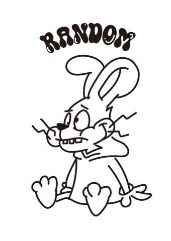 SHUAN -  LOGO設計-RANDOM 隨性樂團兔年周邊T-Shirt