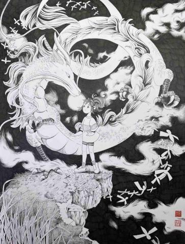 楊筑而 - 代針筆插畫