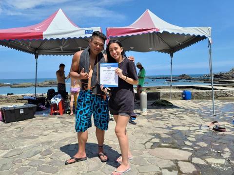 Chevy Chang - OW課程結業都會頒發結業證書