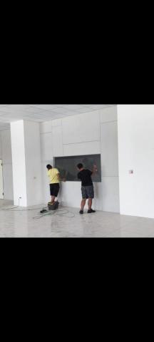 承富企業 - 隔間開孔安裝玻璃