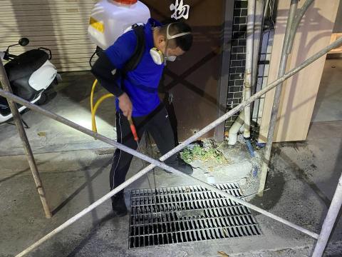 旭潔病媒防治企業社 - 餐廳外圍環境消毒
