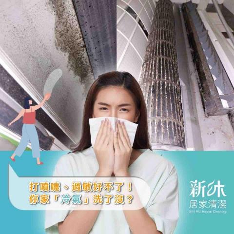 新沐居家清潔、專業清洗冷氣、洗衣機 - 打噴嚏、過敏好不了怎麼辦？
