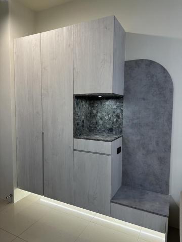 牧之系統櫃 - 玄關穿鞋椅鞋櫃、清水模風格