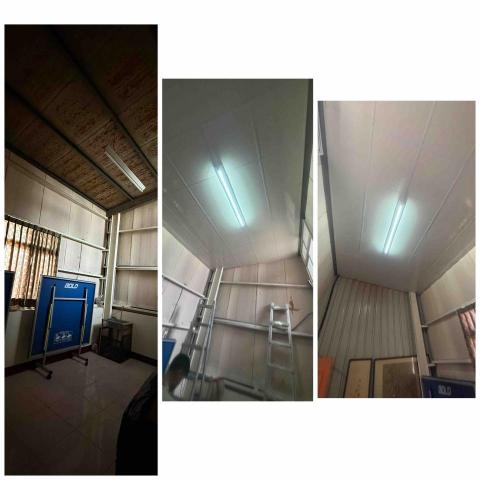 築家室內裝潢工程 - 烏日案場- 協助 黃先生頂樓加蓋的天花板
製作  輕鋼架天花板 材質選用 塑膠板材 防水也輕 築家室內裝潢工程 - 烏日案場- 協助 黃先生頂樓加蓋的天花板
製作  輕鋼架天花板 材質選用 塑膠板材 防水也輕
