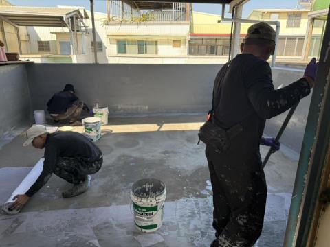 仁順防水工程 - 地坪抗裂網鋪設