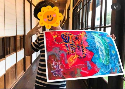 徐立桀 - 畫畫放電：對比感受