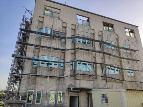 亮欣防水工程 - 消防局鷹架組裝