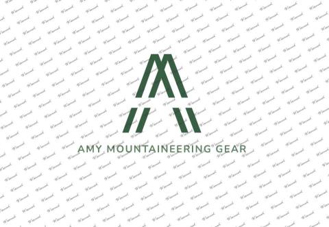 Amy - 設計理念：兩個「A」排列形成「M」，對稱的結構，傳達品牌穩定與可靠的特質，「A」的形狀也讓人聯想到山峰，象徵品牌裝備能幫助顧客征服高山。