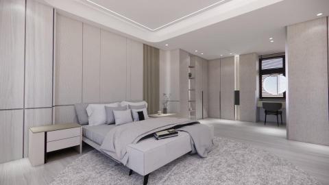 未來工作室 - 簡約色系整體看起來較明亮開闊