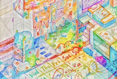 美柔Flos - 色鉛筆插畫