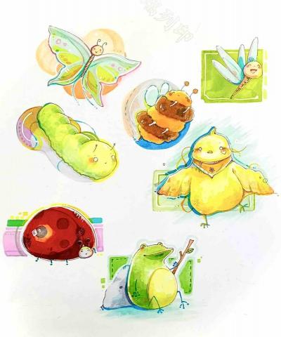 美柔Flos - 麥克筆插畫