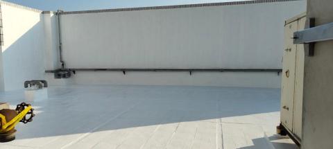 防水小哥 - 頂樓地坪施作防水後