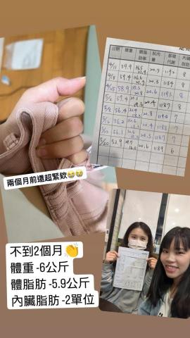 雅芬 營養師 - 學員認真配合，養成好的飲食習慣，馬上就有成果❤️