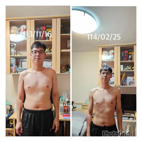 Joe - 90天
-9公斤、-7%體脂、+2.9公斤肌肉