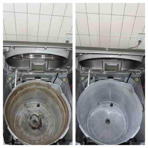 優速淨專業冷氣洗衣機清洗 - 洗衣機 洗前洗後照