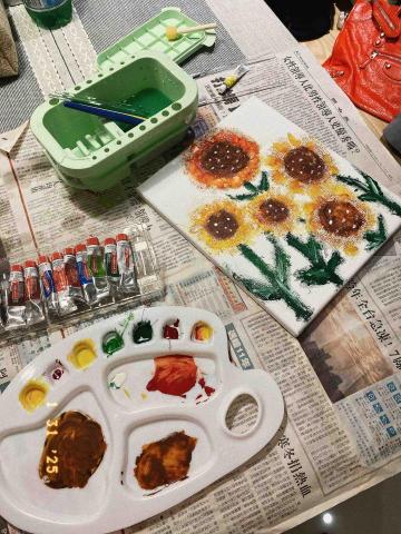 愛瑪老師 - 誰畫誰好看的向日葵