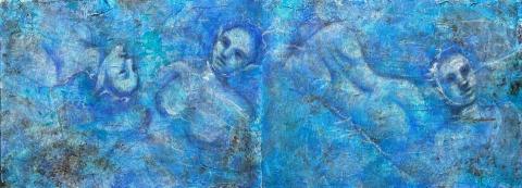 陳可芹 - 壓克力 粉彩 （40F*2)