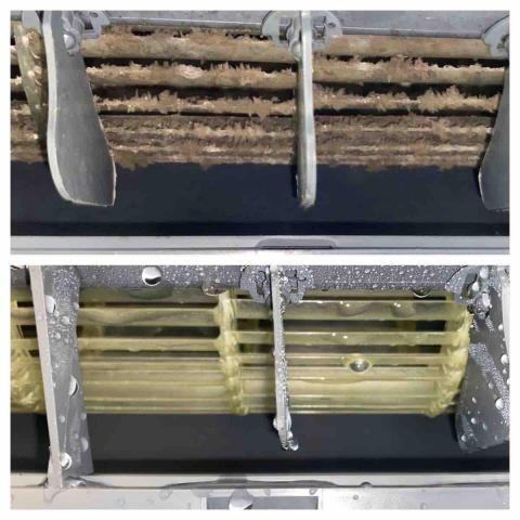 優速淨專業冷氣洗衣機清洗 - 風鼓 洗前 洗後照