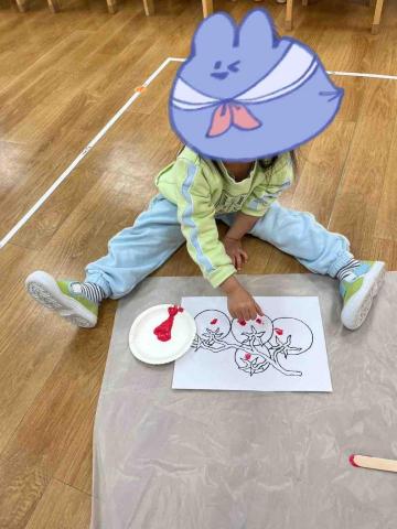 駱瑀彤 - 幼兒美術-指印番茄