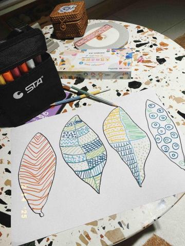 愛瑪老師 - 觀察葉子的紋路