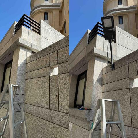 阿賢 - 沙鹿-太陽能社區路燈