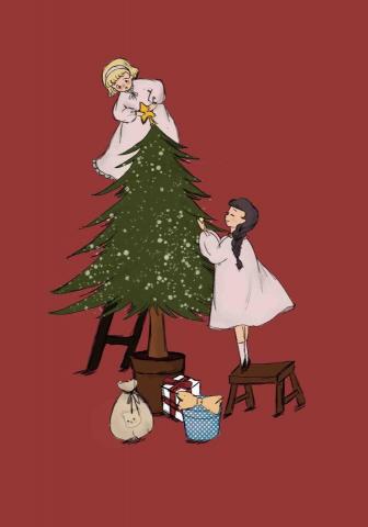 Jc🐰 - 甜點店聖誕插畫