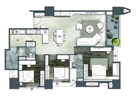 J&C空間設計 - 平面圖