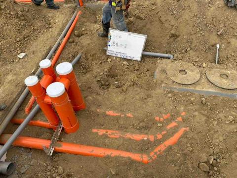 一品工程 - 坪鳳透天-化糞池污水配管