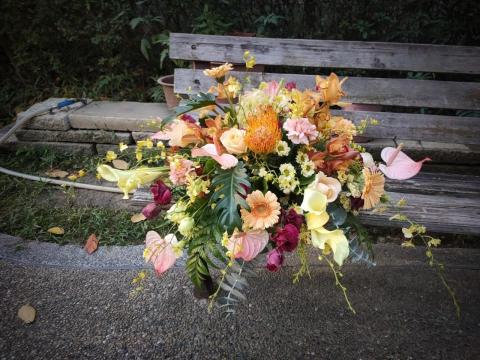 花手作品生活 - 大型講台花設計