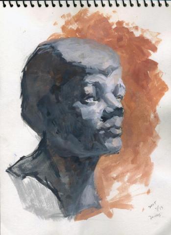 冠 - 廣顏石膏像