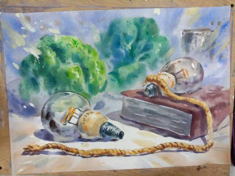 冠 - 水彩考題練習