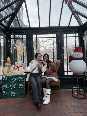 佳蓉莊 - 在日本飯店工作時，趁著休假，跟同事到白色戀人公園旅遊。