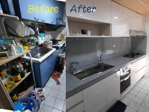 YS 室內裝修 - 櫥櫃換新前後