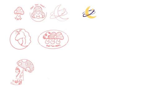 林妤芩 - 與其他設計過的商標草圖