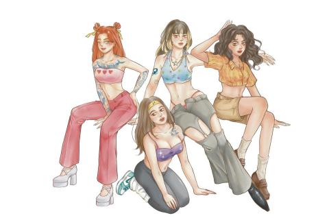 中川插畫設計 - 時裝腳色設計 中川插畫設計 - 時裝腳色設計