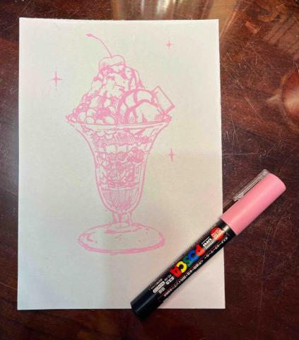 邱子晏 - 單色點心插畫