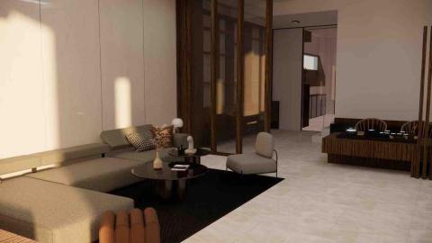 潮發工程行 - 安南區住宅-客廳