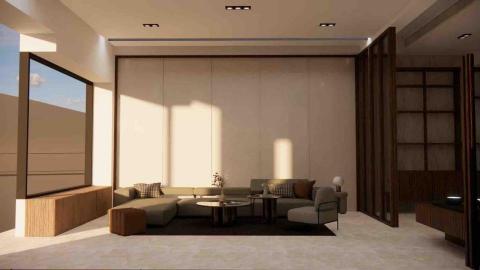 潮發工程行 - 安南區住宅-客廳-1