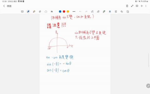 葉君哲 - 高一三角函數筆記