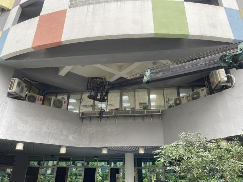 久柘裝修工程 - 外牆矽酸鈣掉落修繕