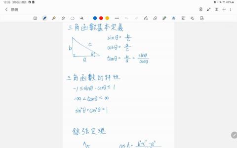 葉君哲 - 高一三角函數筆記
