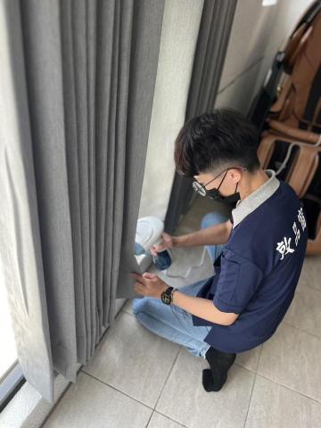 敦品窗簾 - 施工完成熨燙