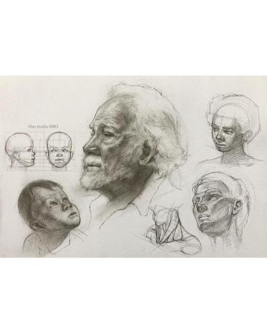 Han studio  邱柏翰 - 不同年齡人像結構分析

認識形狀底下的結構，幫助畫人像時能掌握明暗位置

如果你在畫人像時，有碰到不知該如何開始畫的疑問，歡迎洽詢課程，課程中帶著你示範、講解結構知識，以及如何操作，降低你學習的門檻