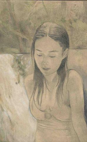 黃元慶 - 色鉛+素描+白炭精