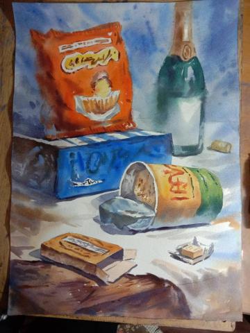 冠 - 水彩考題練習